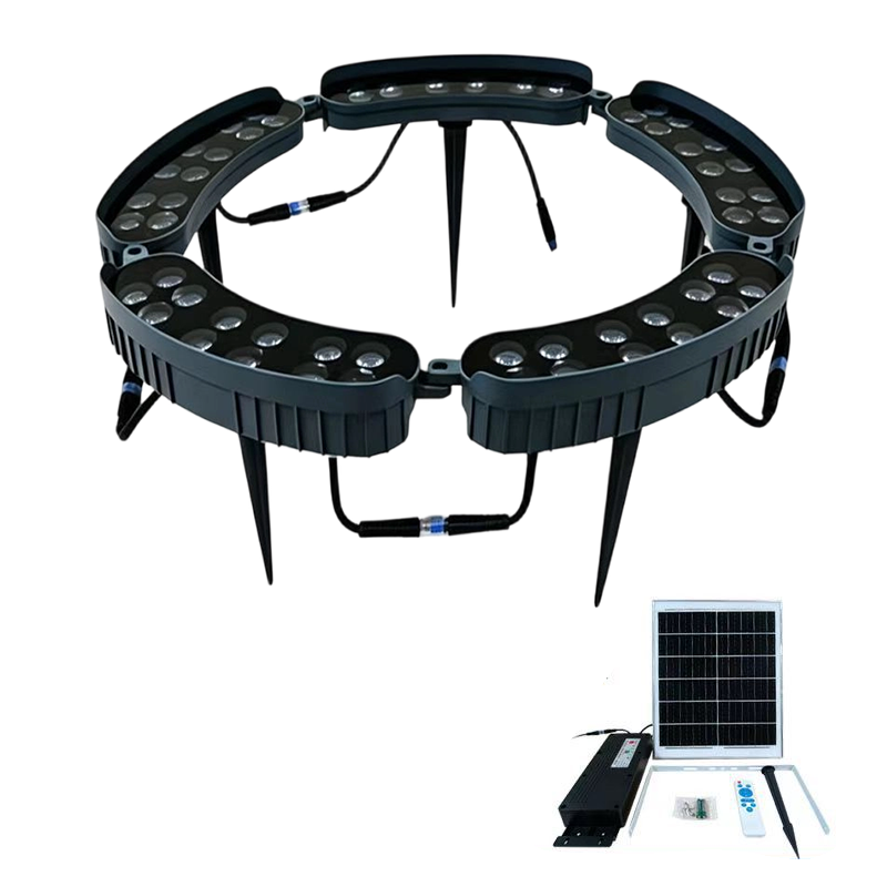 🌳💡Solar-Baumbeleuchtung in Ringform – Wetterfeste Außenstrahler für Bäume, Säulen und den Garten