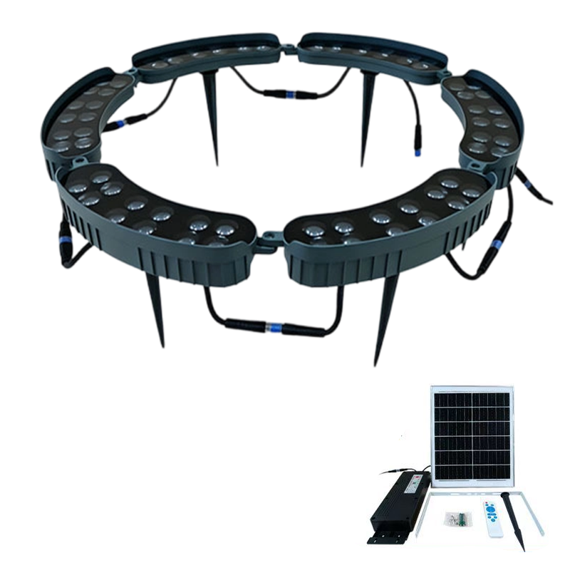 🌳💡Solar-Baumbeleuchtung in Ringform – Wetterfeste Außenstrahler für Bäume, Säulen und den Garten