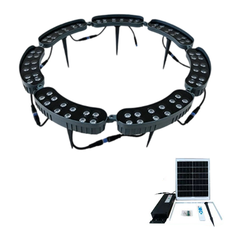 🌳💡Solar-Baumbeleuchtung in Ringform – Wetterfeste Außenstrahler für Bäume, Säulen und den Garten