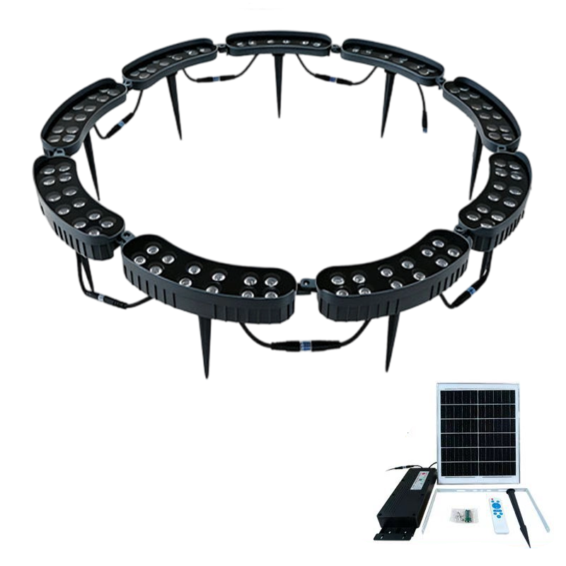 🌳💡Solar-Baumbeleuchtung in Ringform – Wetterfeste Außenstrahler für Bäume, Säulen und den Garten