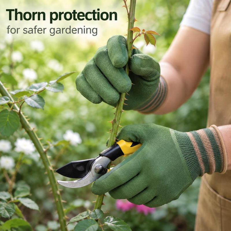 🌿 Robuste Gartenhandschuhe aus Gummi – Rutschfest & Abriebfest für Pflanzen, Beschneiden und Gartenarbeit