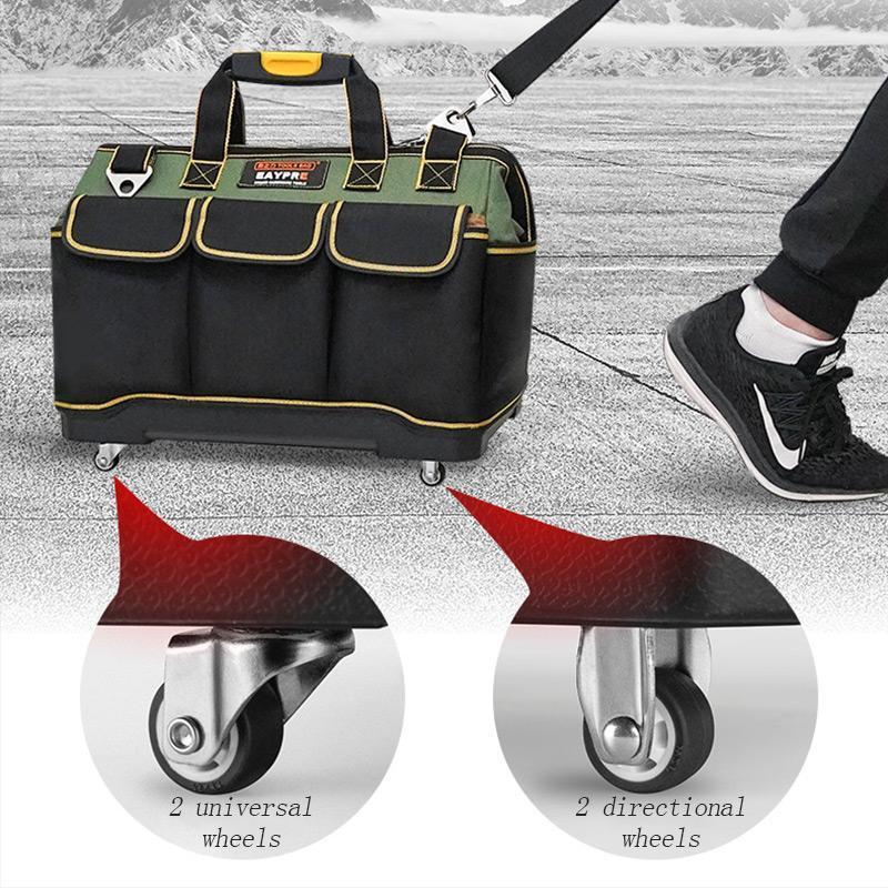🛠️ Robuste Werkzeugtasche aus Canvas – Geräumiger Organizer für Elektriker, Handwerker und Reparaturarbeiten