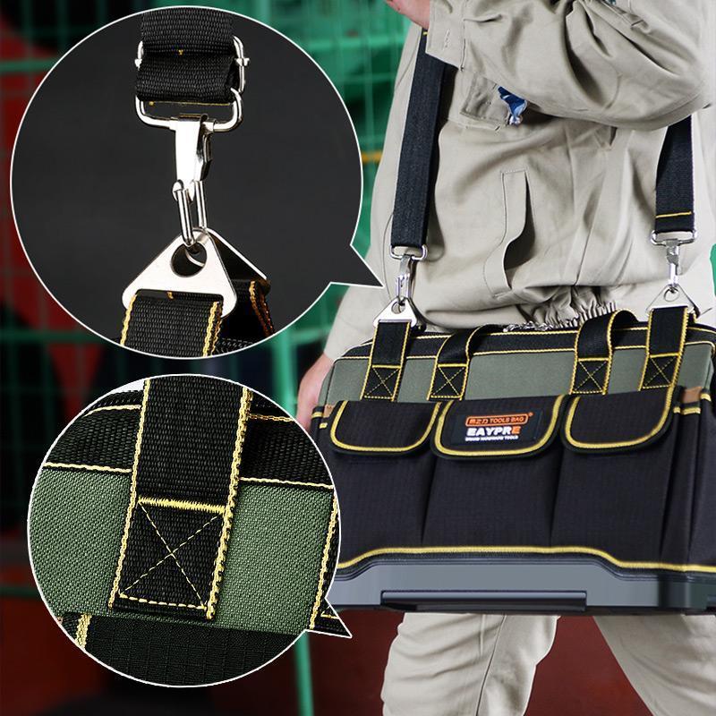 🛠️ Robuste Werkzeugtasche aus Canvas – Geräumiger Organizer für Elektriker, Handwerker und Reparaturarbeiten