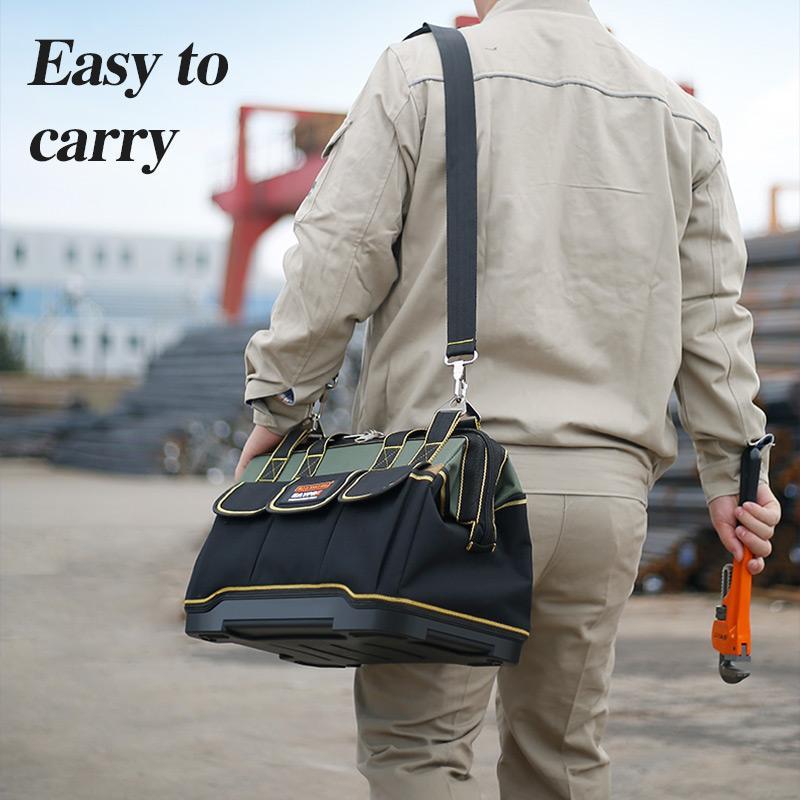 🛠️ Robuste Werkzeugtasche aus Canvas – Geräumiger Organizer für Elektriker, Handwerker und Reparaturarbeiten