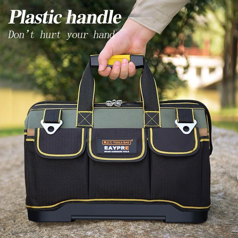 🛠️ Robuste Werkzeugtasche aus Canvas – Geräumiger Organizer für Elektriker, Handwerker und Reparaturarbeiten
