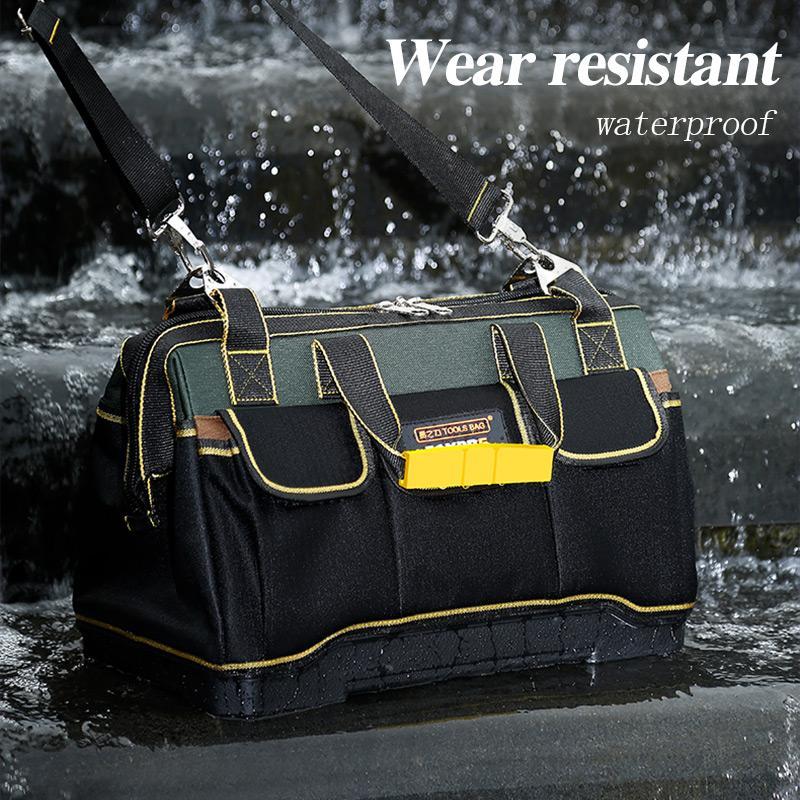 🛠️ Robuste Werkzeugtasche aus Canvas – Geräumiger Organizer für Elektriker, Handwerker und Reparaturarbeiten