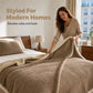 🛋️✨ Doppellagige Kuscheldecke aus weichem Stoff – Extra warme Sofadecke für Zuhause, Sofa und Bett