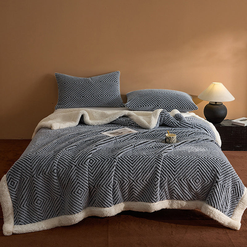 🛋️✨ Doppellagige Kuscheldecke aus weichem Stoff – Extra warme Sofadecke für Zuhause, Sofa und Bett