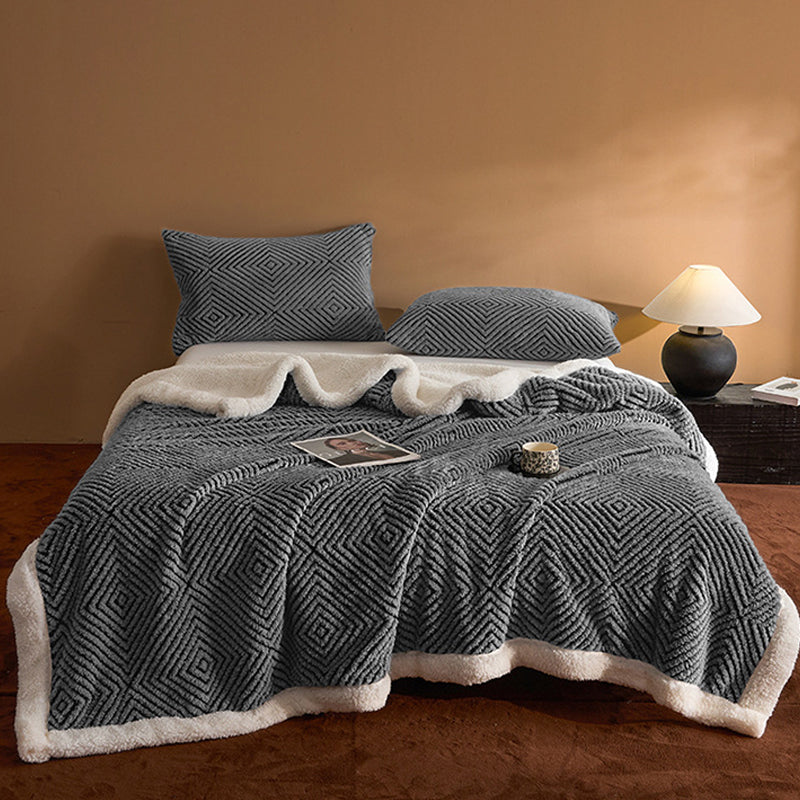 🛋️✨ Doppellagige Kuscheldecke aus weichem Stoff – Extra warme Sofadecke für Zuhause, Sofa und Bett