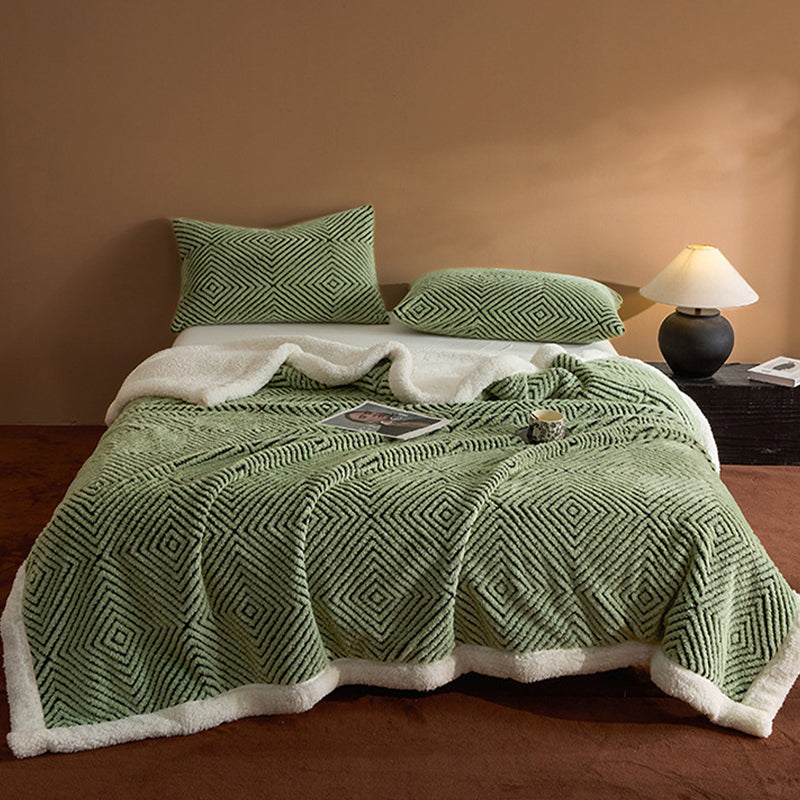 🛋️✨ Doppellagige Kuscheldecke aus weichem Stoff – Extra warme Sofadecke für Zuhause, Sofa und Bett