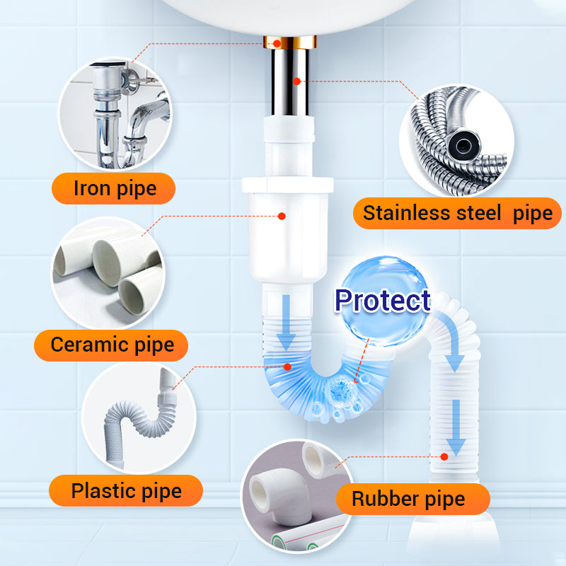 🚿⏰ 2+1 GRATIS nur für kurze Zeit! Universal Abflussreiniger – Löst Verstopfungen und entfernt unangenehme Gerüche