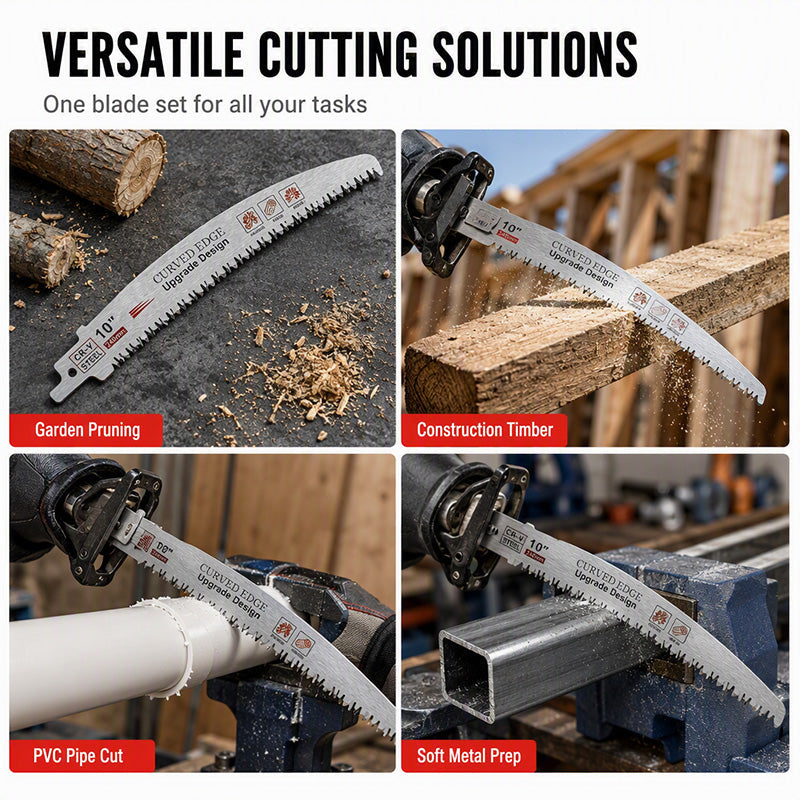🛠️ Säbelsägeblatt Set für Holz, Metall und Kunststoff – Extra lange Sägeblätter mit grober und feiner Zahnung