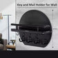 Wall Mount Key Holder with Shelf & Hooks