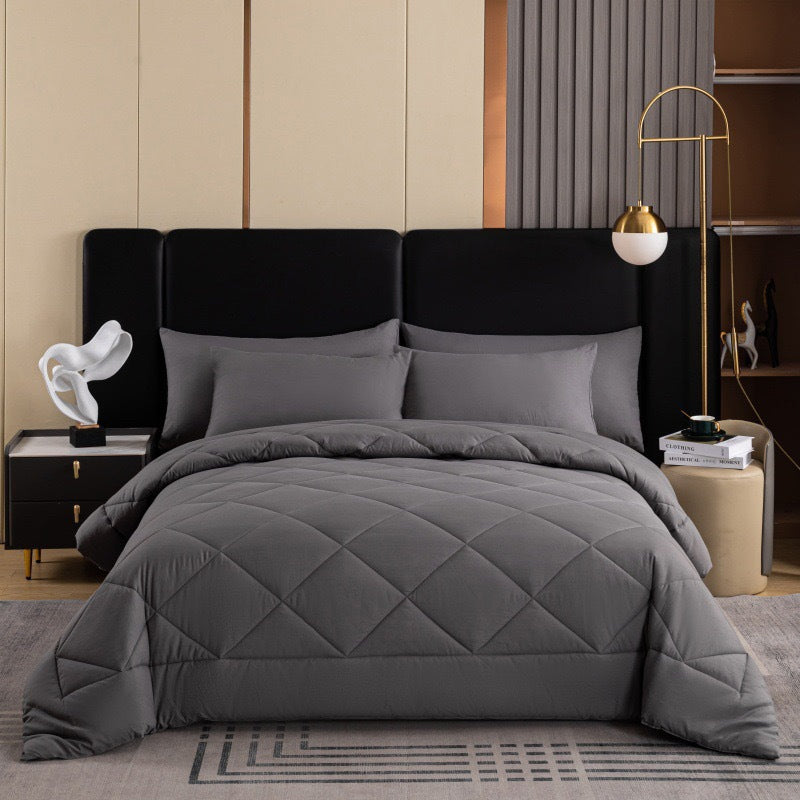 🛏️50 % RABATT⏰ 3‑teiliges gestepptes Bettwäsche‑Set, weich & gemütlich fürs Schlafzimmer