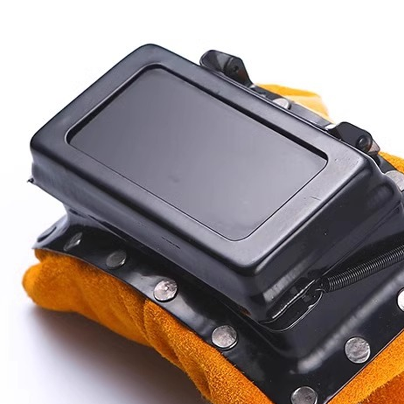 🚗🔥 Automatik-Schweißhelm aus zweilagigem Leder – Schweißschutz für Kfz-Reparaturen und Karosseriearbeiten