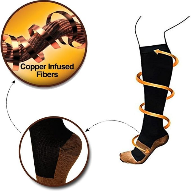 🏃‍♀️🏃 Elastische Kompressionssocken für Damen & Herren – Knielange Sportsocken für Fitness, Laufen und Outdoor