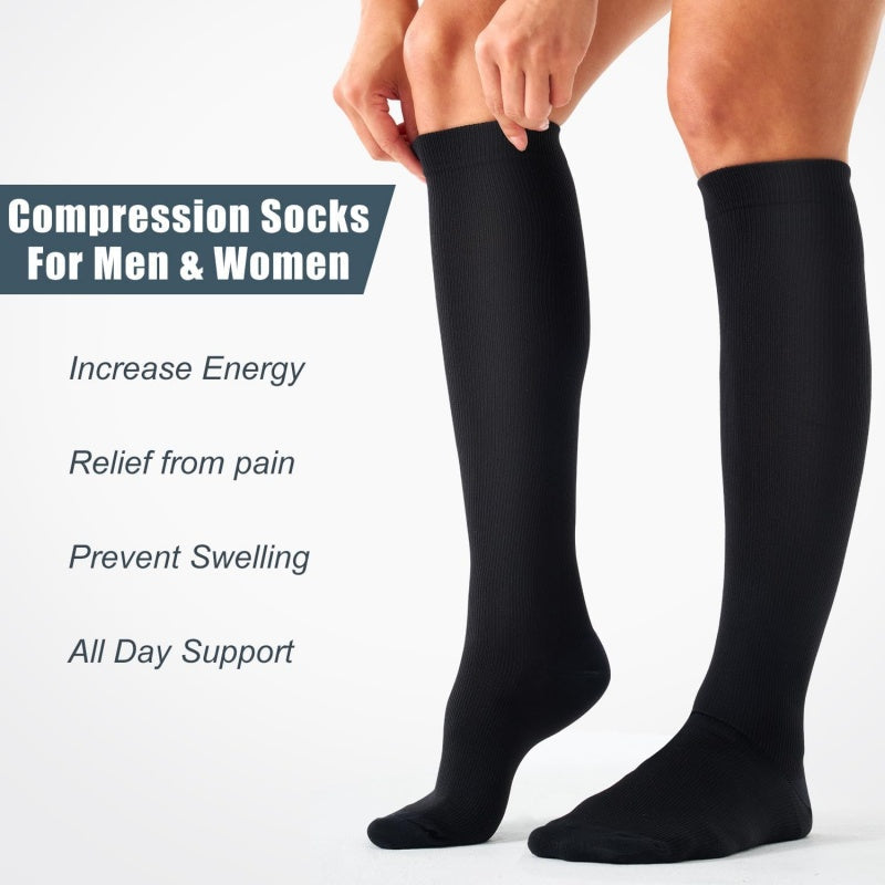🏃‍♀️🏃 Elastische Kompressionssocken für Damen & Herren – Knielange Sportsocken für Fitness, Laufen und Outdoor