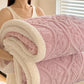🌸🛋️ Kuschelige Teddy-Decke mit Blumenmuster – Weiche und warme Wohndecke für Sofa und Bett