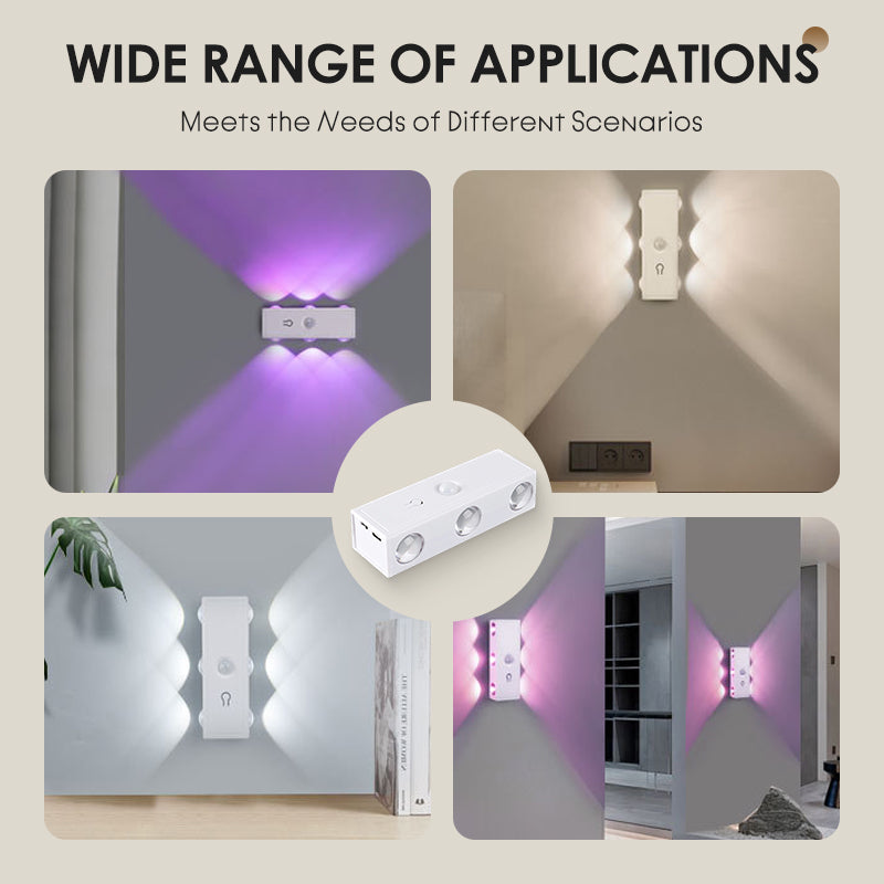 💡🏠 LED-Nachtlicht mit Bewegungssensor – Wiederaufladbare Magnetleuchte ohne Bohren für Flur, Schlafzimmer und Schrank