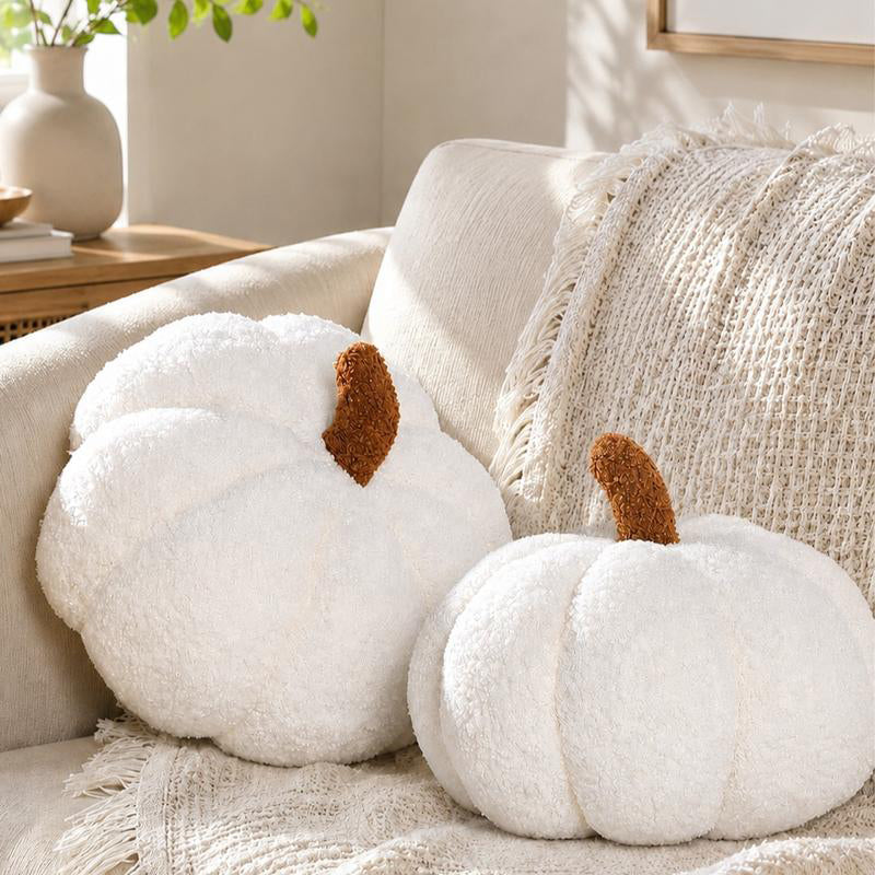 🍂🎃 Kuscheliges Kürbiskissen – Flauschige Herbstdekoration für Sofa, Sessel und Schlafzimmer