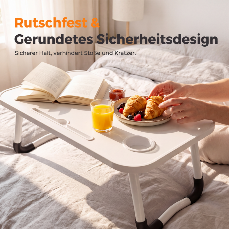 🛏️💻 Klappbarer Betttisch für Laptop – Multifunktionaler Laptoptisch für Bett, Sofa und Schlafzimmer