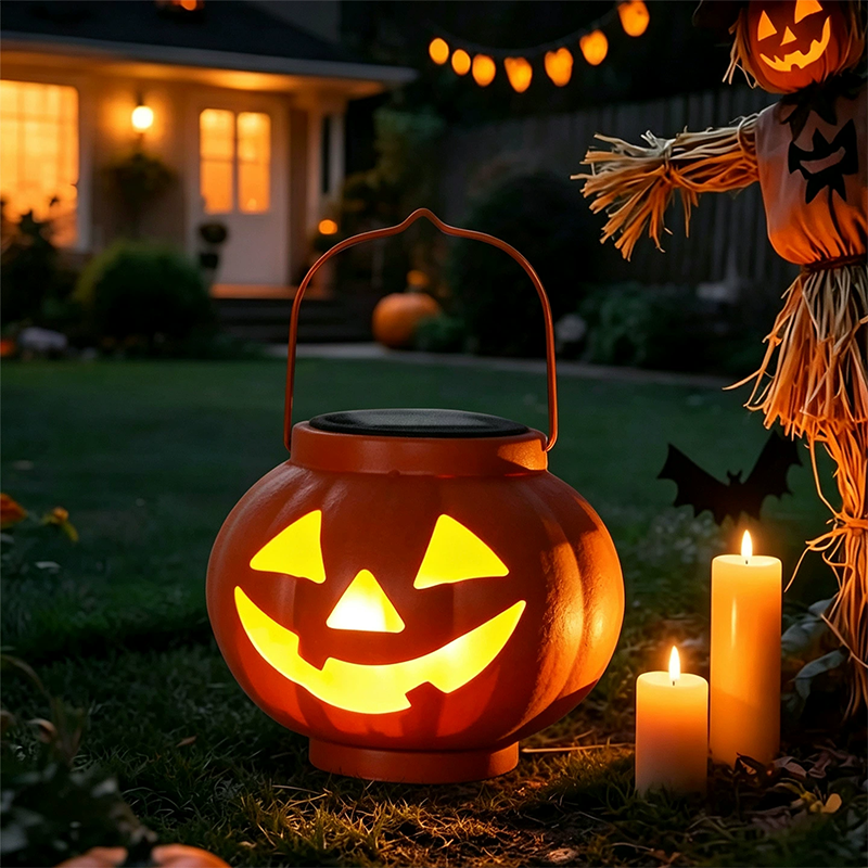 🔥 50% RABATT! 🎃 Solar Laterne im Kürbis-Design – Wetterfeste Gartenleuchte als Hängedeko
