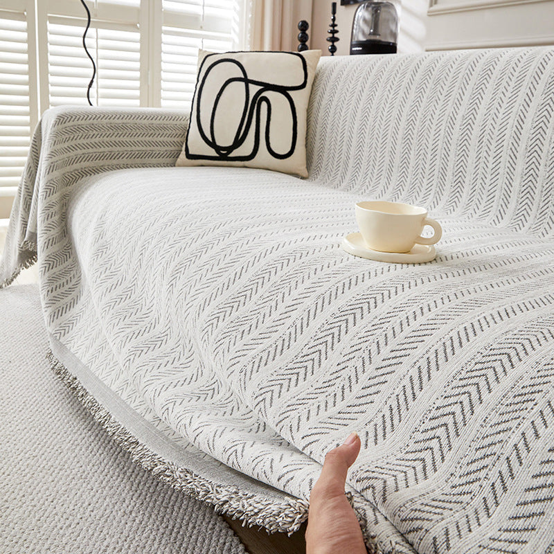 🔥 50% RABATT! 🛋️ Altes Sofa im neuen Look! Weicher Chenille Sofabezug mit elegantem Herringbone-Design
