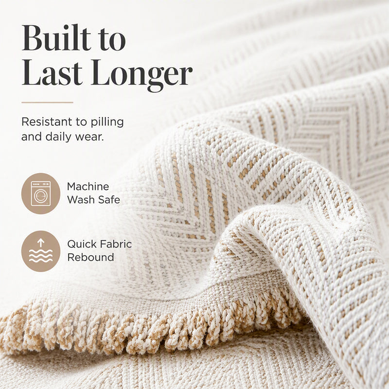 🔥 50% RABATT! 🛋️ Altes Sofa im neuen Look! Weicher Chenille Sofabezug mit elegantem Herringbone-Design