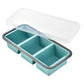 🍱 Silikon-Frischhaltedose mit Fächern und Deckel – Gefrier- und mikrowellengeeignete Lunchbox für Küche und Alltag