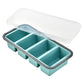 🍱 Silikon-Frischhaltedose mit Fächern und Deckel – Gefrier- und mikrowellengeeignete Lunchbox für Küche und Alltag