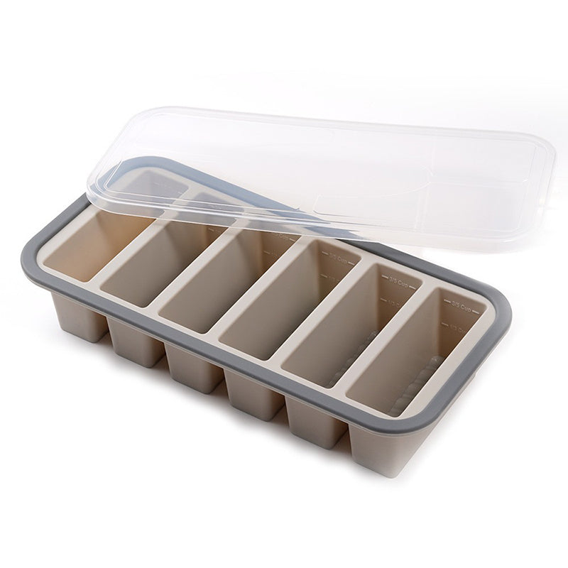 🍱 Silikon-Frischhaltedose mit Fächern und Deckel – Gefrier- und mikrowellengeeignete Lunchbox für Küche und Alltag