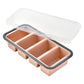 🍱 Silikon-Frischhaltedose mit Fächern und Deckel – Gefrier- und mikrowellengeeignete Lunchbox für Küche und Alltag