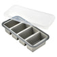 🍱 Silikon-Frischhaltedose mit Fächern und Deckel – Gefrier- und mikrowellengeeignete Lunchbox für Küche und Alltag