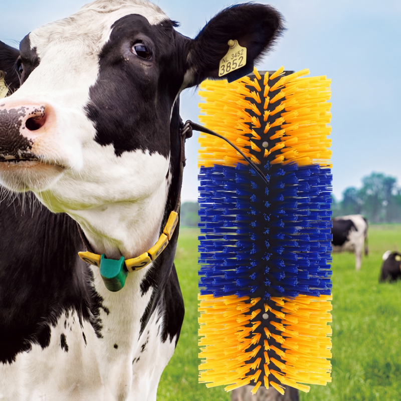 🐄 50% RABATT! 🧼 Viehbürste mit harten Borsten – Kratzbürste für Kühe, Pferde, Ziegen & Schweine, für Weide & Stall