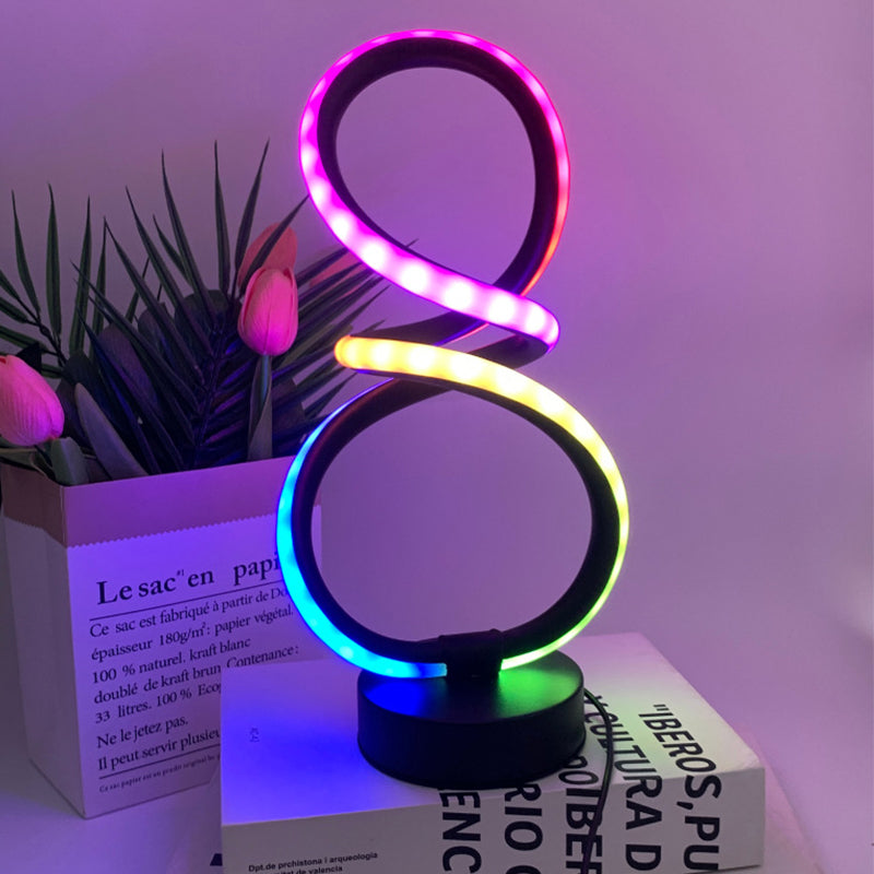 ✨ Nur für kurze Zeit: 50 % Rabatt – Elegante LED-Tischleuchte im Spiral-Design aus Aluminium mit 3 Lichtfarben & USB-Stromversorgung
