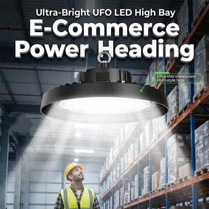 💡🏭 200W UFO LED Hallenleuchte – Hochleistungs-Hallenstrahler für Lagerhallen, Werkstätten und Industriebeleuchtung