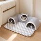 🐱🏠 Katzenbett mit Spieltunnel – Faltbarer Katzentunnel und gemütlicher Rückzugsort für Katzen