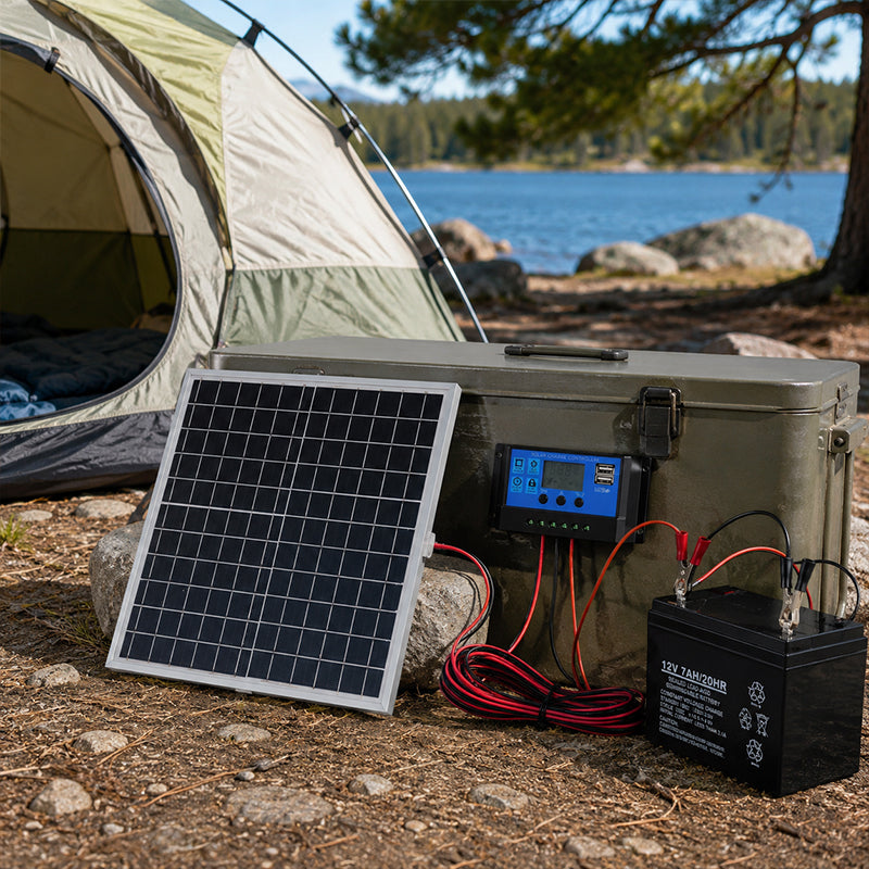 ☀️🔋 12W Solarpanel mit IP65 Wasserschutz – 12V Photovoltaik-Modul zum Laden und für Outdoor-Anwendungen