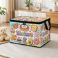 🐾🧸 Bunte Spielzeug-Aufbewahrungsbox mit Tiermotiven – Kinder Spielzeugkiste für Kinderzimmer und Zuhause