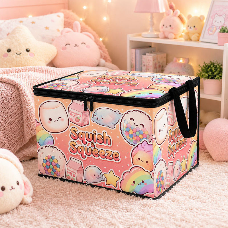 🐾🧸 Bunte Spielzeug-Aufbewahrungsbox mit Tiermotiven – Kinder Spielzeugkiste für Kinderzimmer und Zuhause