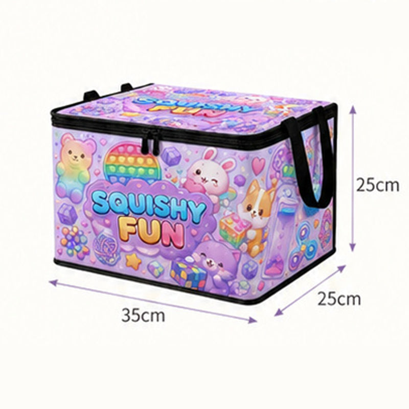 🐾🧸 Bunte Spielzeug-Aufbewahrungsbox mit Tiermotiven – Kinder Spielzeugkiste für Kinderzimmer und Zuhause
