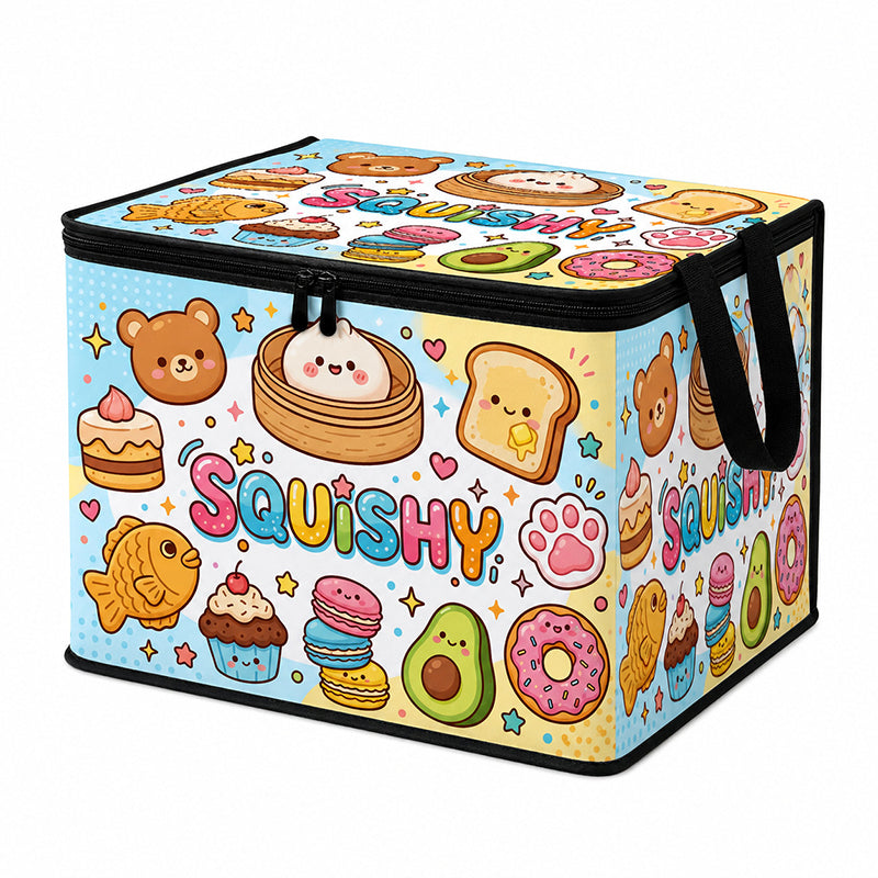 🐾🧸 Bunte Spielzeug-Aufbewahrungsbox mit Tiermotiven – Kinder Spielzeugkiste für Kinderzimmer und Zuhause