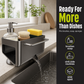 Stainless Steel Kitchen Sink Suction Cup Organizer