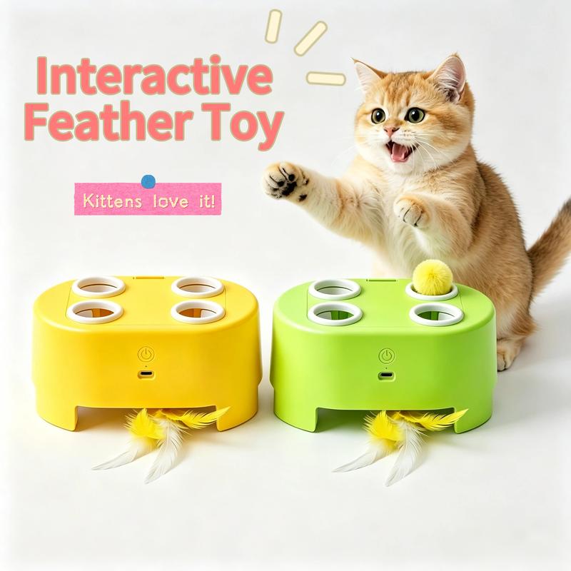 🐱 50% Rabatt! 2-in-1 Elektrisches Katzenspielzeug – interaktives Fang- & Denkspiel, kratzfest & beißfest, Käsebox🧀