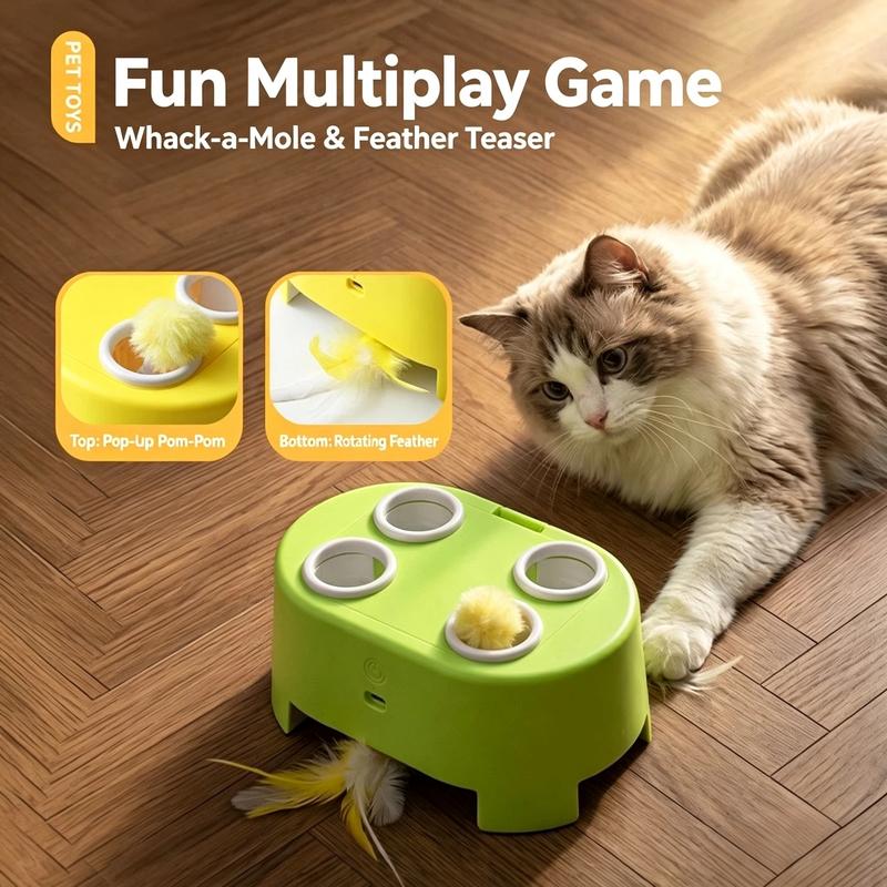 🐱 50% Rabatt! 2-in-1 Elektrisches Katzenspielzeug – interaktives Fang- & Denkspiel, kratzfest & beißfest, Käsebox🧀
