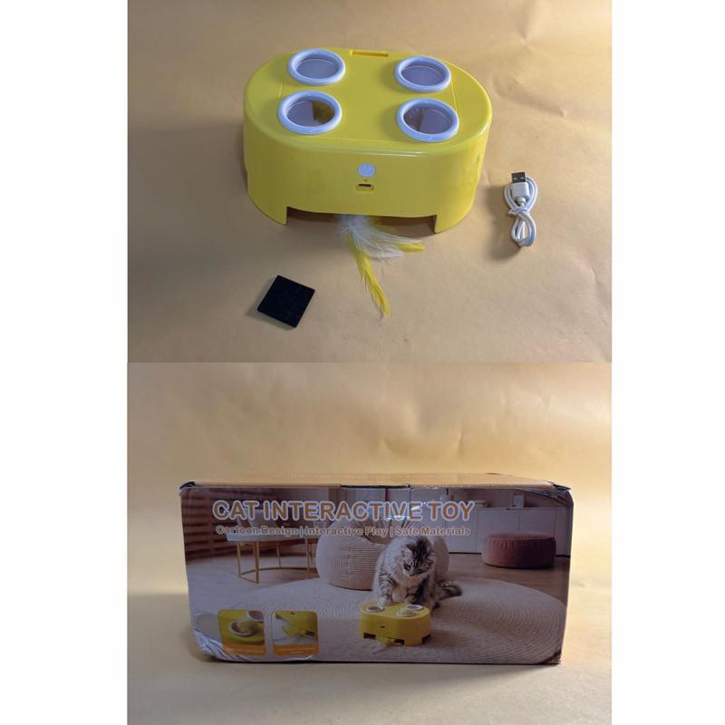 🐱 50% Rabatt! 2-in-1 Elektrisches Katzenspielzeug – interaktives Fang- & Denkspiel, kratzfest & beißfest, Käsebox🧀