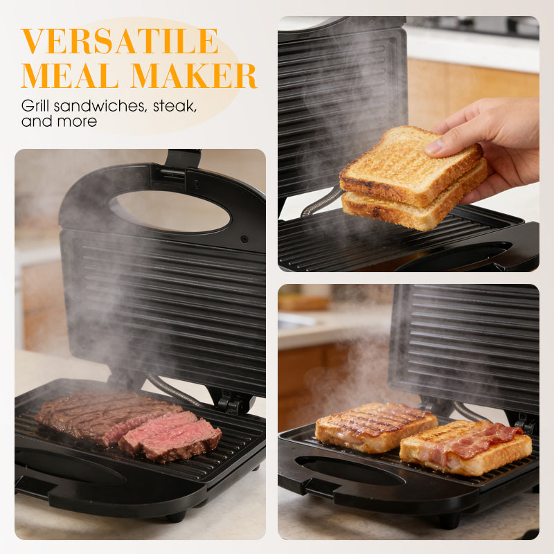 🔥 Nur für kurze Zeit: 50 % Rabatt! 🥪 4-in-1 Sandwichmaker – Waffeln, Toast & Grillgerichte in einem Gerät