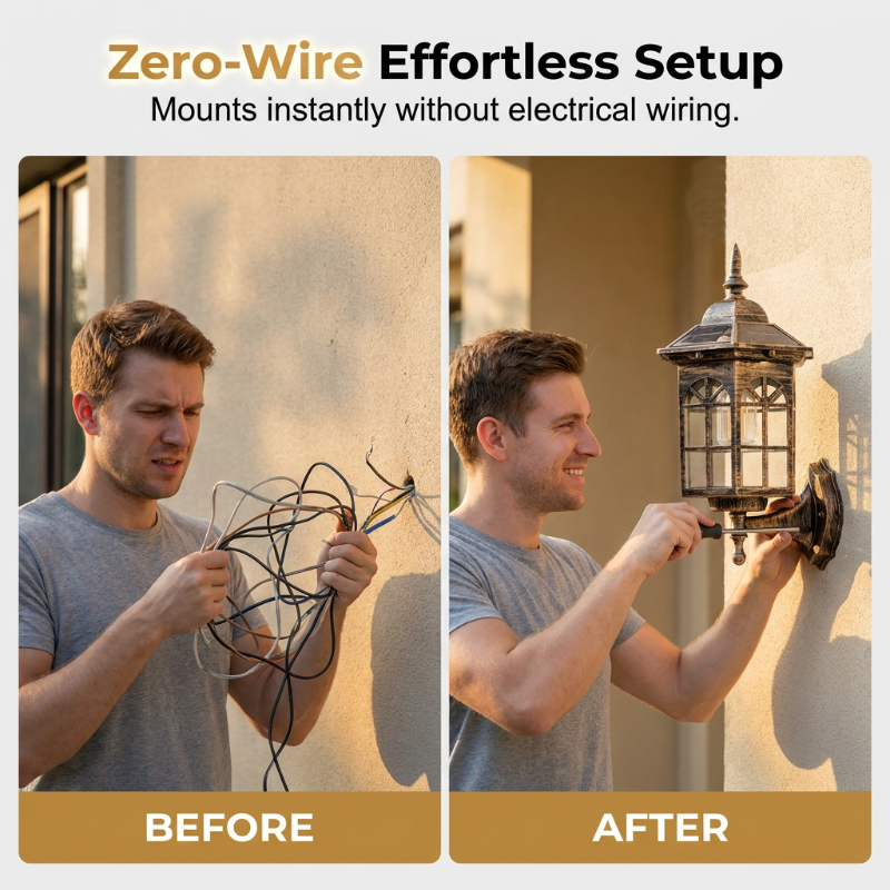☀️ Outdoor Solar Wall Light with Motion Sensor – Easy, Safe & No Wiring Needed 🏡💡
