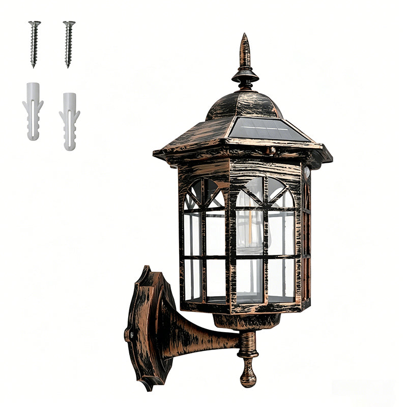 ☀️50% Rabatt – Solar Wandleuchte im Retro-Design, Bewegungsmelder für Garten & Terrasse, wetterfest & kabellos🏡