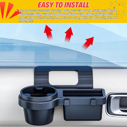 🚗 50% RABATT! 🥤 Becherhalter-Expander – Platzsparend & passt in jedes Auto ✨